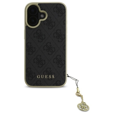 Dėklas Guess 4G Charms Collection  iPhone 16 Plus - Juodas 2