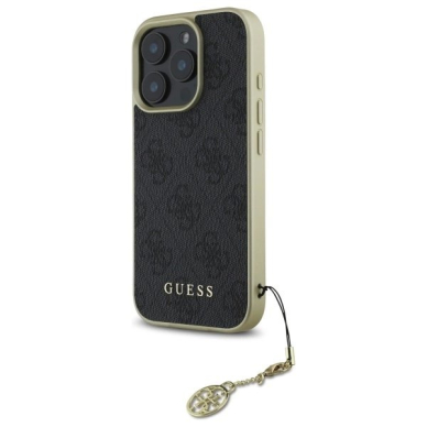 Dėklas Guess 4G Charms Collection  iPhone 16 Pro - Juodas 1