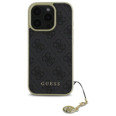 Dėklas Guess 4G Charms Collection  iPhone 16 Pro - Juodas 2