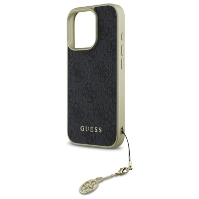 Dėklas Guess 4G Charms Collection  iPhone 16 Pro - Juodas 5