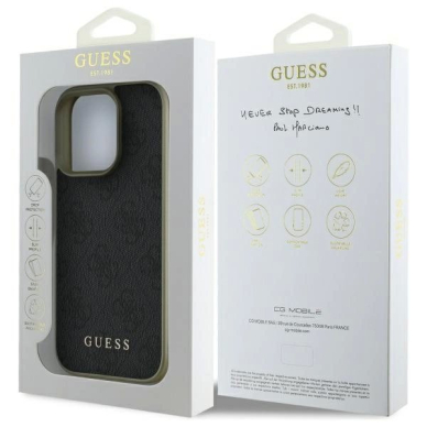 Dėklas Guess 4G Charms Collection  iPhone 16 Pro Max - Juodas 7