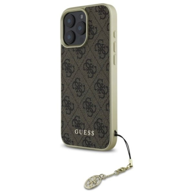 Dėklas Guess 4G Charms Collection iPhone 16 Pro Max  - Rudas 1