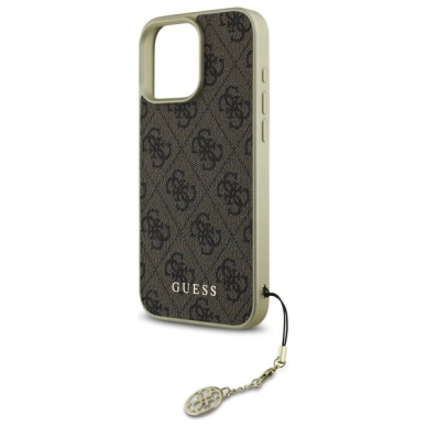 Dėklas Guess 4G Charms Collection iPhone 16 Pro Max  - Rudas 5