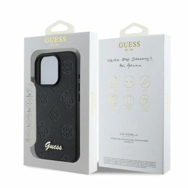 Guess 4G Classic Dėklas iPhone 16 Pro Max - juodas 3