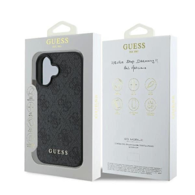 Guess 4G Classic iPhone 16 Plus Dėklas - juodas 7