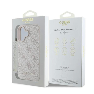 Guess 4G Classic iPhone 16 Plus Dėklas - rožinis 7