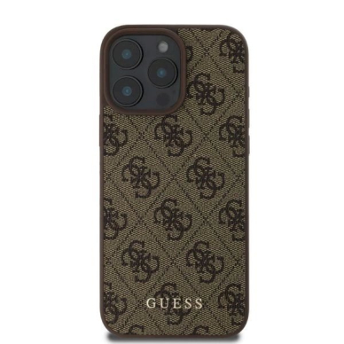 Guess 4G Classic iPhone 16 Pro Dėklas - rudas 2