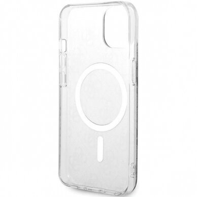 Originalus Guess dėklas 4G MagSafeiPhone 15 Plus / 14 Plus - Juodas 5