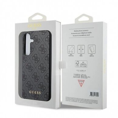 Guess 4G Metal Gold Logo Dėklas Samsung Galaxy A35 - Juodas 7