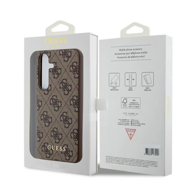 Guess 4G Metal Gold Logo Dėklas Samsung Galaxy A35 - Rudas 7