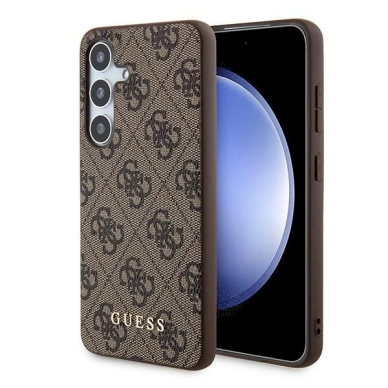 Guess 4G Metal Gold Logo Dėklas Samsung Galaxy A35 - Rudas