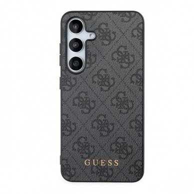 Guess 4G Metal Gold Logo Dėklas Samsung Galaxy S24 - Juodas 2