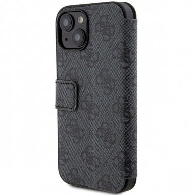 Originalus Guess dėklas 4G Metal LogoiPhone 15 / 14 / 13 - Pilkas 5