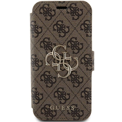 Guess 4G Metal Logo Dėklas iPhone 15 Pro Max - rudas 2