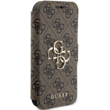 Guess 4G Metal Logo Dėklas iPhone 15 Pro Max - rudas 3