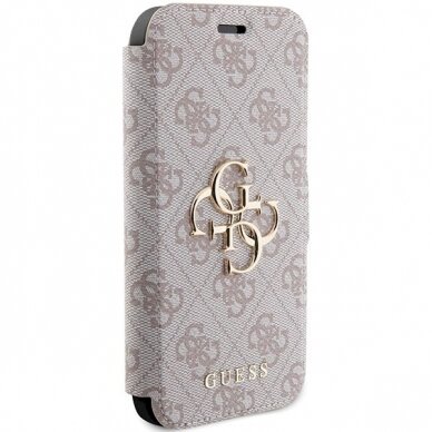 Originalus Guess dėklas 4G Metal LogoiPhone 15 Pro - Rožinis 3