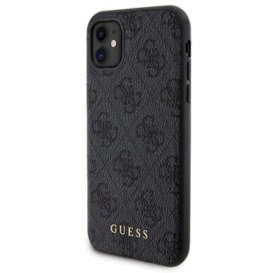 Guess 4G Metal Logo Dėklas set iPhone 11 + 5000mAh MagSafe power bank - Juodas 1