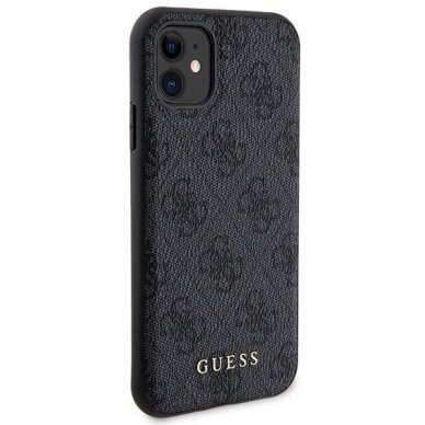 Guess 4G Metal Logo Dėklas set iPhone 11 + 5000mAh MagSafe power bank - Juodas 3