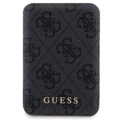 Guess 4G Metal Logo Dėklas set iPhone 11 + 5000mAh MagSafe power bank - Juodas 7