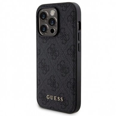 Guess 4G Metal Logo Dėklas set iPhone 13 Pro + 5000mAh MagSafe power bank - Juodas 1