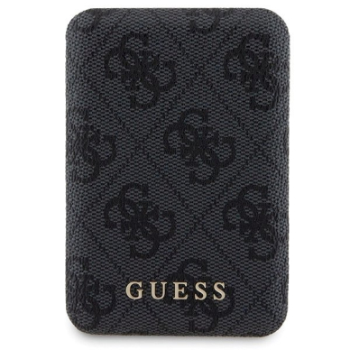 Guess 4G Metal Logo Dėklas Set iPhone 13 Pro Max + 5000mAh MagSafe Powerbank - Juodas 7