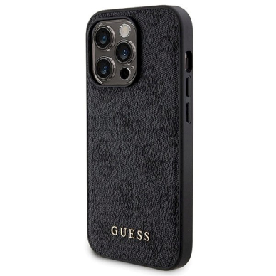 Guess 4G Metal Logo Dėklas set iPhone 14 Pro + 5000mAh MagSafe power bank - Juodas 1