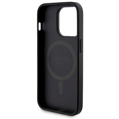 Guess 4G Metal Logo Dėklas set iPhone 14 Pro + 5000mAh MagSafe power bank - Juodas 6