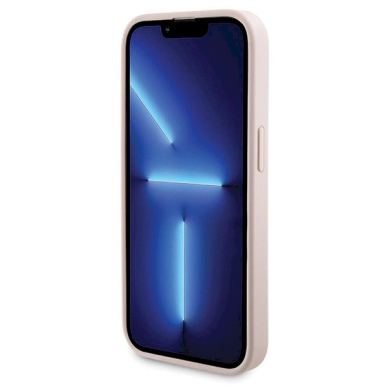 Guess 4G Metal Logo Dėklas set iPhone 14 Pro + 5000mAh MagSafe power bank - Rožinis 4