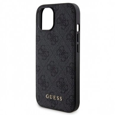 Guess 4G Metal Logo Dėklas set iPhone 15 + 5000mAh MagSafe power bank - Juodas 5