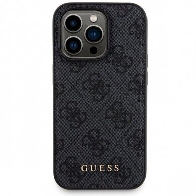 Guess 4G Metal Logo Dėklas set iPhone 15 Pro + 5000mAh MagSafe power bank - Juodas 2