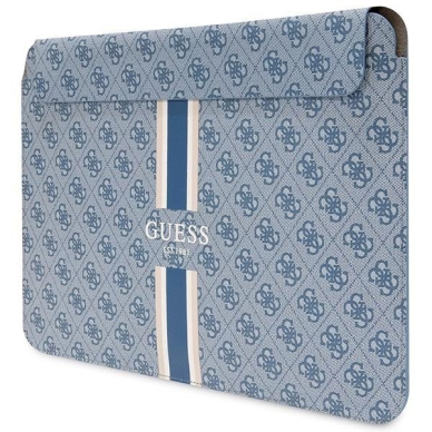 Originalus Guess dėklas 4G Printed Stripes cover for a 16 laptop - Mėlynas 1