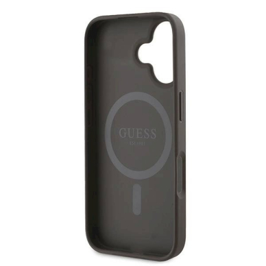 Guess 4G Printed Stripes MagSafe iPhone 16 Plus Dėklas - rudas 6