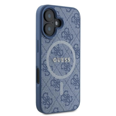 Dėklas Guess 4G Ring Classic Logo MagSafe  iPhone 16 Plus - Mėlynas 3