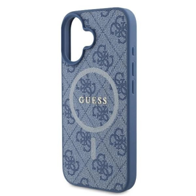 Dėklas Guess 4G Ring Classic Logo MagSafe  iPhone 16 Plus - Mėlynas 5