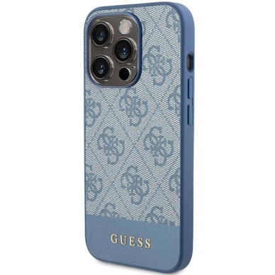 Originalus Guess dėklas 4G Stripe CollectioniPhone 15 Pro - Mėlynas 1