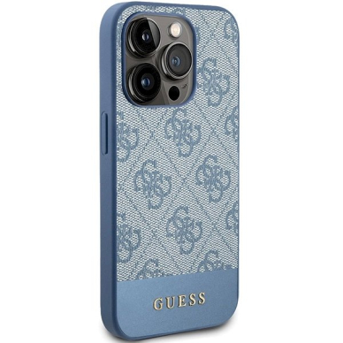 Originalus Guess dėklas 4G Stripe CollectioniPhone 15 Pro Max - Mėlynas 3