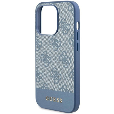 Originalus Guess dėklas 4G Stripe CollectioniPhone 15 Pro Max - Mėlynas 5