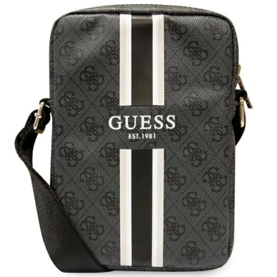 Originalus Guess dėklas 4G Stripes bag for 8 tablet - Juodas