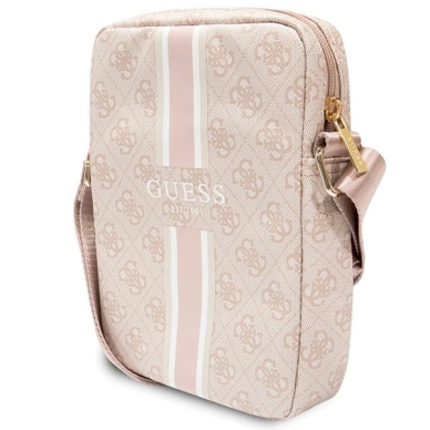 Originalus Guess dėklas 4G Stripes bag for 8 tablet - Rožinis 1