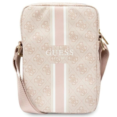 Originalus Guess dėklas 4G Stripes bag for 8 tablet - Rožinis