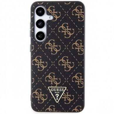 Originalus Guess dėklas 4G TriangleSamsung Galaxy S24 - Juodas 2