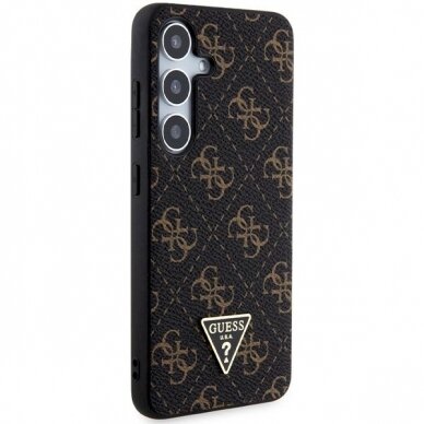 Originalus Guess dėklas 4G TriangleSamsung Galaxy S24+ - Juodas 3