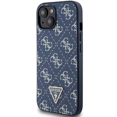 Originalus Guess dėklas 4G Triangle Metal LogoiPhone 15 Plus / 14 Plus - Mėlynas 1