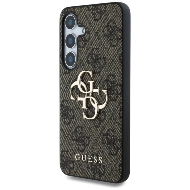 Guess Big 4G Logo Classic Logo Dėklas Samsung Galaxy S25 Rudas 1