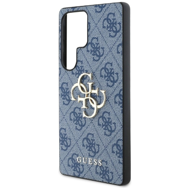 Guess Big 4G Logo Classic Logo Dėklas Samsung Galaxy S25 Ultra Mėlynas 5