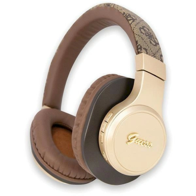 Guess bluetooth on-ear ausinės GUBH604GEMW Rudas/Rudas 4G Script