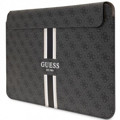 Originalus dėklas Guess case GUCS16P4RPSK 16  Juodas 4G Printed Stripes 1