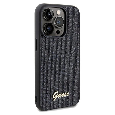 Dėklas Guess Disco Metal Script case for iPhone 14 Pro Max - Juodas 3