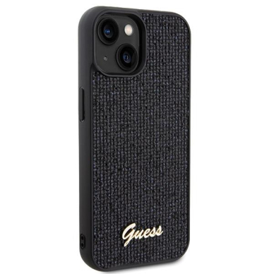 Dėklas Guess Disco Metal Script   iPhone 15 - Juodas 3