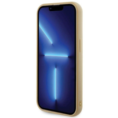 Dėklas Guess Disco Metal Script   iPhone 15 Pro - Auksinis 4